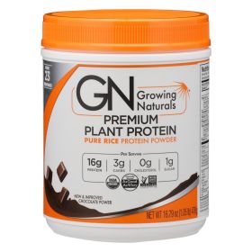 Growing Naturals Organic Rice Protein Powder, Chocolate - 1 Each - 16.79 Oz