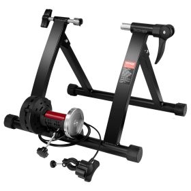 VEVOR Bike Trainer Stand, Magnetic Stationary Bike Stand for 26"-29" Wheels, 6 Resistance Settings, Noise Reduction Flywheel Motor, for Indoor Riding