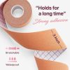 Boob Tape Beige Boobytape for Breast Lift and Push Up A G Cup Breathable Cotton Breast Tape with 36 Fashion Tapes 2 Gentle Silicone and 10 Satin Nippl