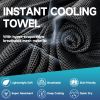 Superfiber Ice Towel Neck, Soft Breathable Cold Towel Cooling, Yoga, Sports, Golf, Gym, Camping, Running, Fitness, Exercise and More Activities, 4 Pac